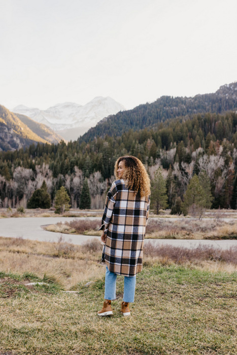 Long Plaid Shackets