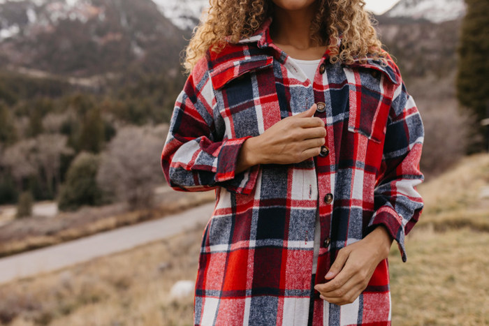 Long Plaid Shackets
