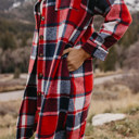  Long Plaid Shackets
