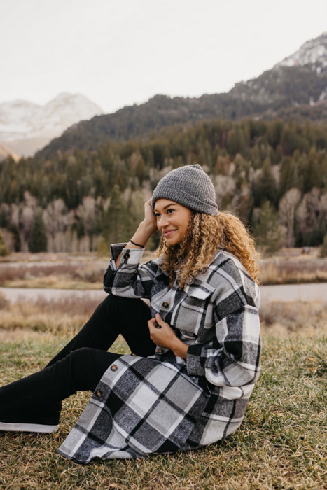 Long Plaid Shackets