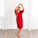 Large Red Plaid Noel House Dresses (Women's Sizes)
