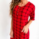 Small Red Plaid Noel House Dresses (Women's Sizes)