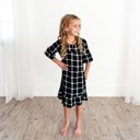 4/5 Black Plaid Noel House Dresses (Girls' Sizes)