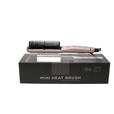 SHE Ceramic MINI Heat Brush -  Rose / Pink