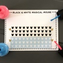  Black & White Magical Mouse Nail Art Decals | Nail Stickers | Disney Vacation Nails