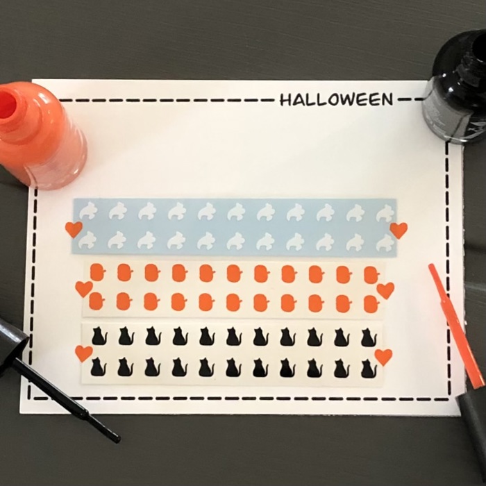 Halloween Nail Art Decals | Nail Stickers | Spooky Fall Season Nails