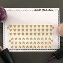  Gold Magical Nail Art Decals | Nail Stickers | Disney Vacation Nails