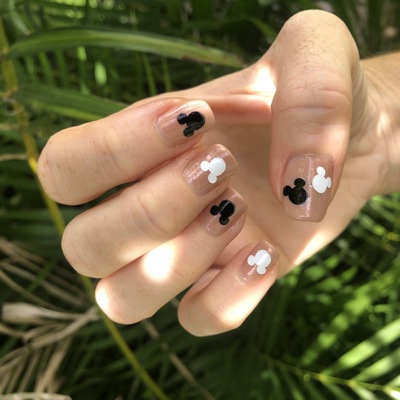 Black & White Magical Mouse Nail Art Decals | Nail Stickers | Disney Vacation Nails