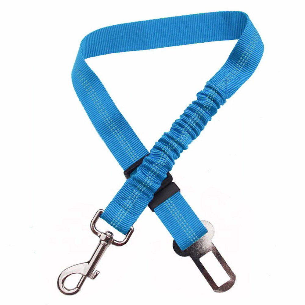 Adjustable Shock Absorbing Dog Leash Seat Belt