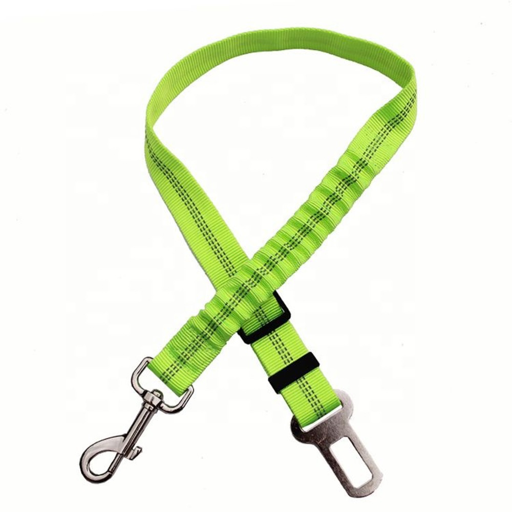 Adjustable Shock Absorbing Dog Leash Seat Belt