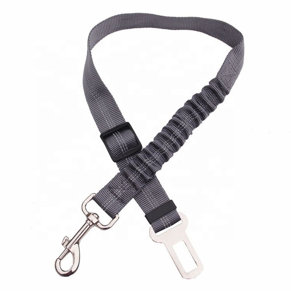 Adjustable Shock Absorbing Dog Leash Seat Belt