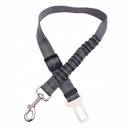 Gray Adjustable Shock Absorbing Dog Leash Seat Belt