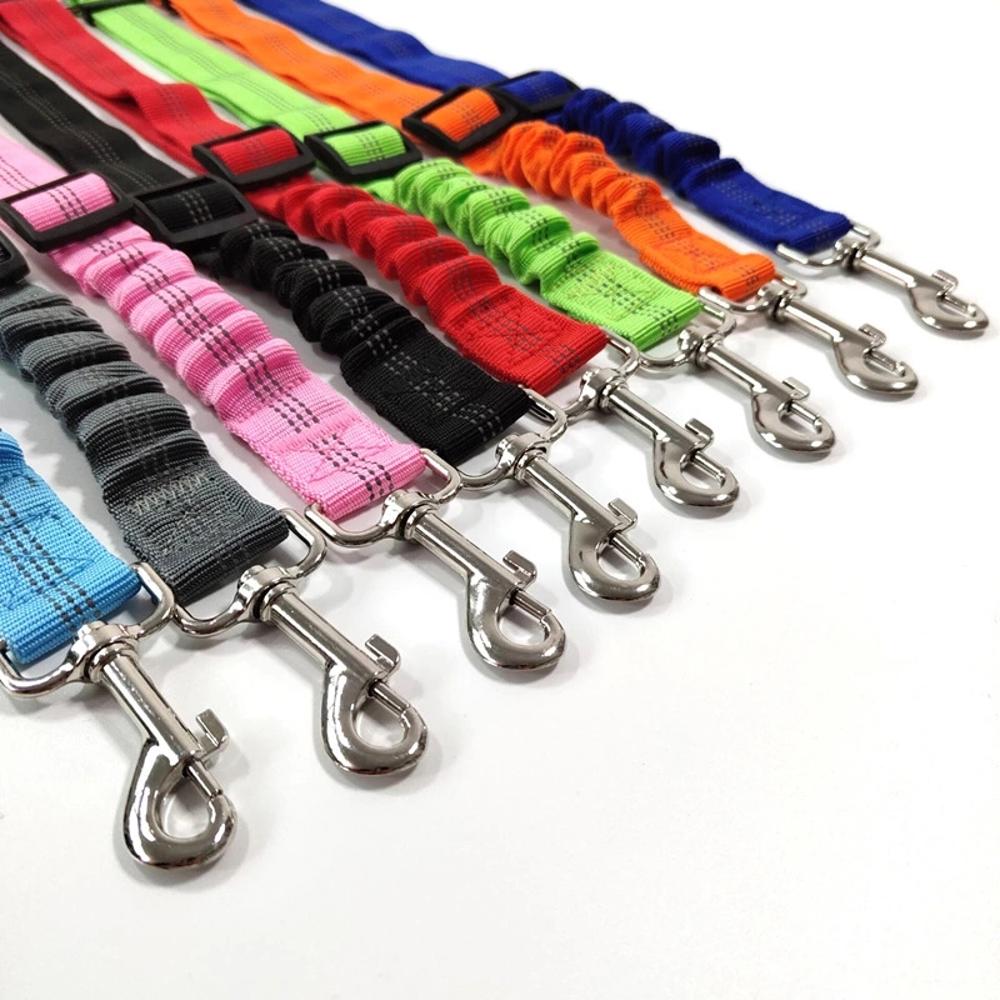 Adjustable Shock Absorbing Dog Leash Seat Belt