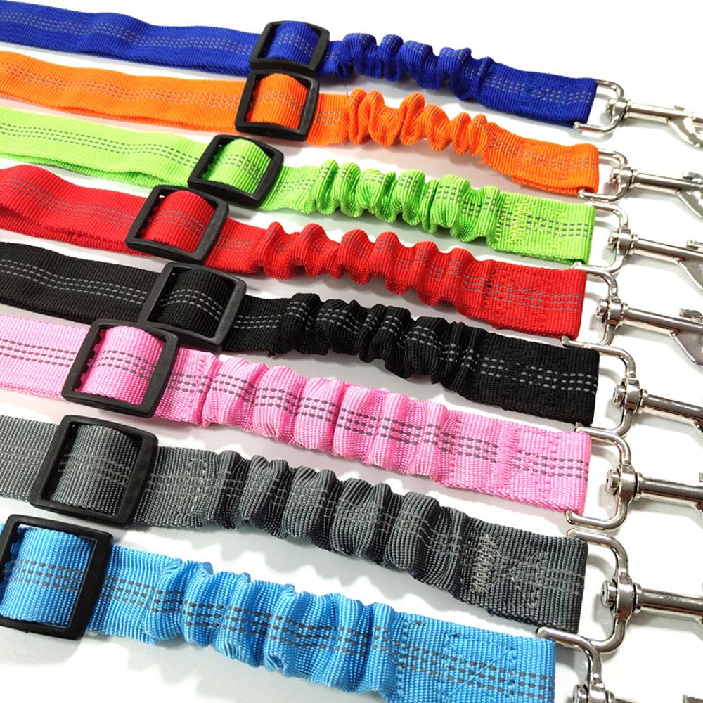 Adjustable Shock Absorbing Dog Leash Seat Belt