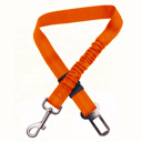 Orange Adjustable Shock Absorbing Dog Leash Seat Belt