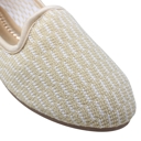 Beige Size 10 SOBEYO Ballet Flats Comfort Soft-Sole Breathable Sweater Fabric Lightweight Round Toe