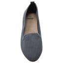 Gray Size 6 SOBEYO Ballet Flats Comfort Soft-Sole Breathable Sweater Fabric Lightweight Round Toe