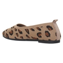 Leopard Brown Size 7 SOBEYO Ballet Flats Comfort Soft-Sole Breathable Sweater Fabric Lightweight Round Toe