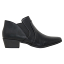 Black Size 10 Women's Ankle Boots Both Side Elastics Slip On