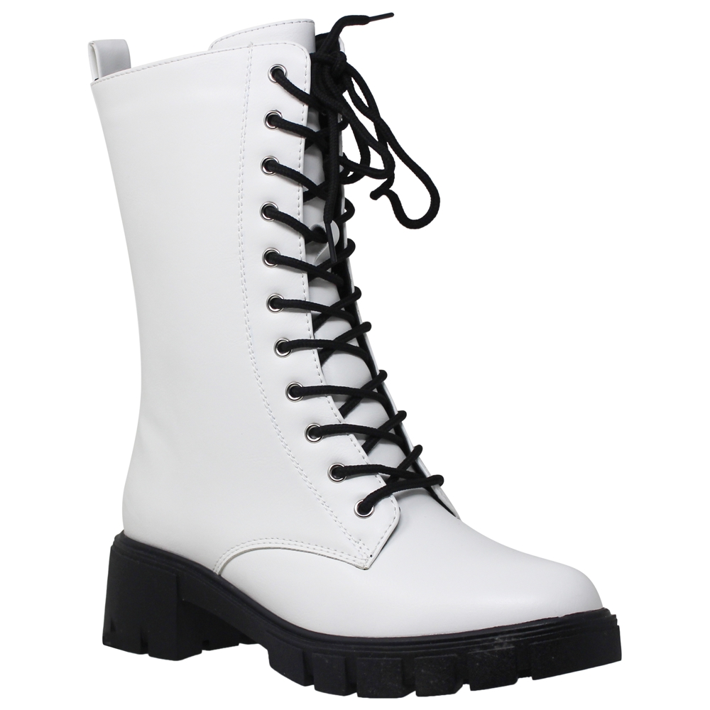 Women's Chunky Platform Lace-up Boots