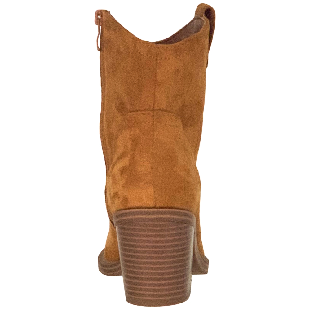 Women's Western Ankle Booties Stitched Cowboy