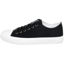 Black Size 8 SOBEYO Women's Sneakers Canvas Lace-Up Low Top Memory Foam Cushion