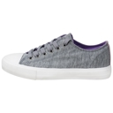 Gray Size 8 SOBEYO Women's Sneakers Canvas Lace-Up Low Top Memory Foam Cushion