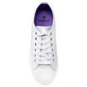 White Size 8 SOBEYO Women's Sneakers Canvas Lace-Up Low Top Memory Foam Cushion