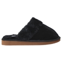 Black Suede Size 10 SOBEYO Clog Slipper Indoor Fur Inner Lining Light-Weight Flats