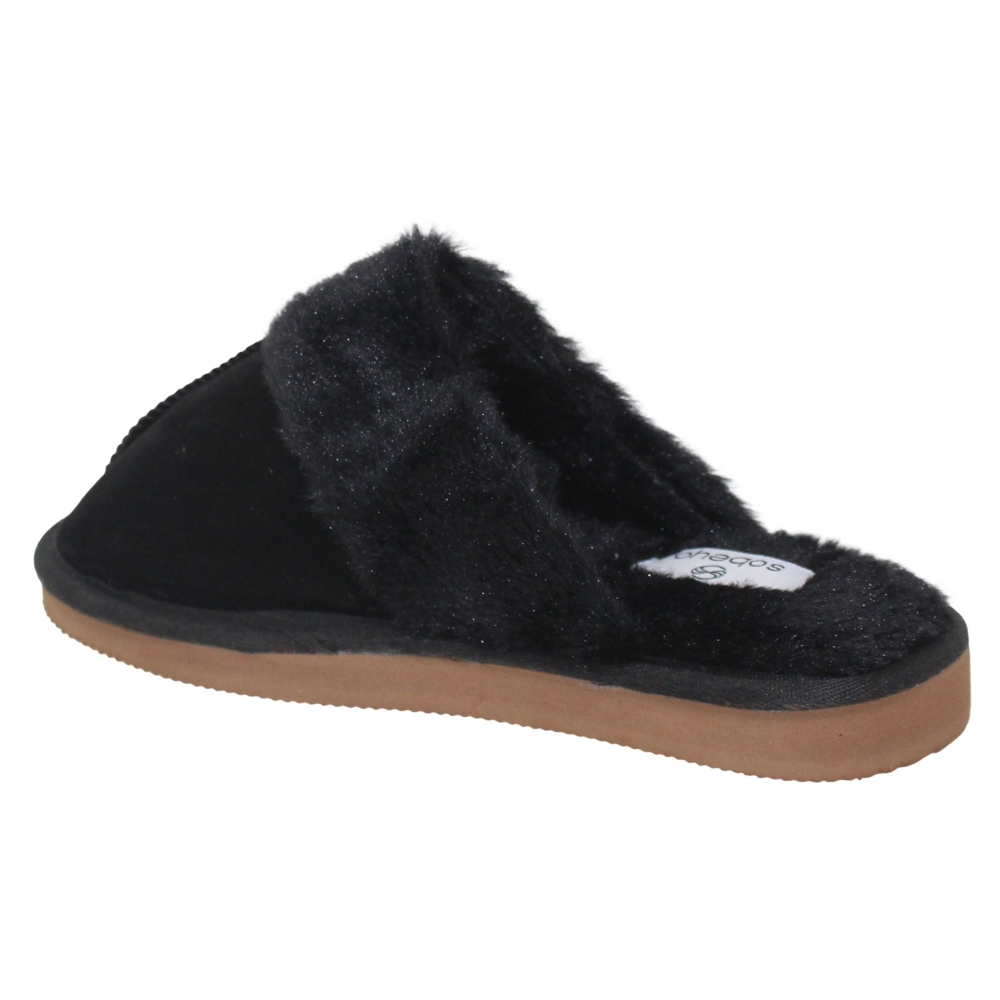 SOBEYO Clog Slipper Indoor Fur Inner Lining Light-Weight Flats