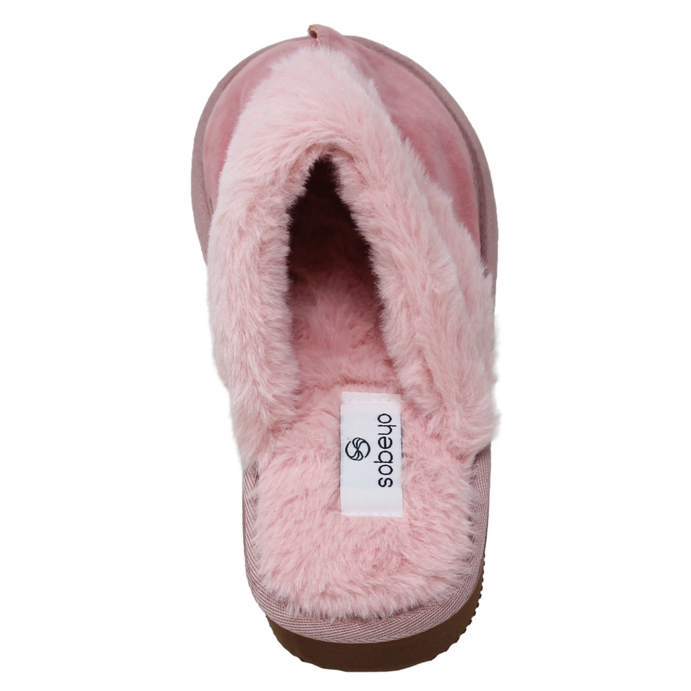 SOBEYO Clog Slipper Indoor Fur Inner Lining Light-Weight Flats