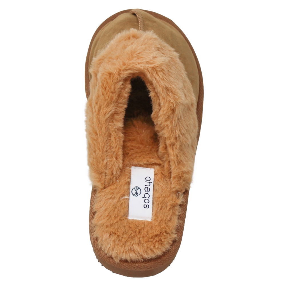 SOBEYO Clog Slipper Indoor Fur Inner Lining Light-Weight Flats