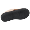 Brown Size 8 Fuzzy Clog Slippers Closed Toe Flats Two-Tone Fur-Collar