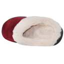 Brown Size 10 Fuzzy Clog Slippers Closed Toe Flats Two-Tone Fur-Collar