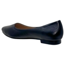 Black Leather Two Size 10 Genuine Leather Pointed Toe Flats Memory Foam Cushion