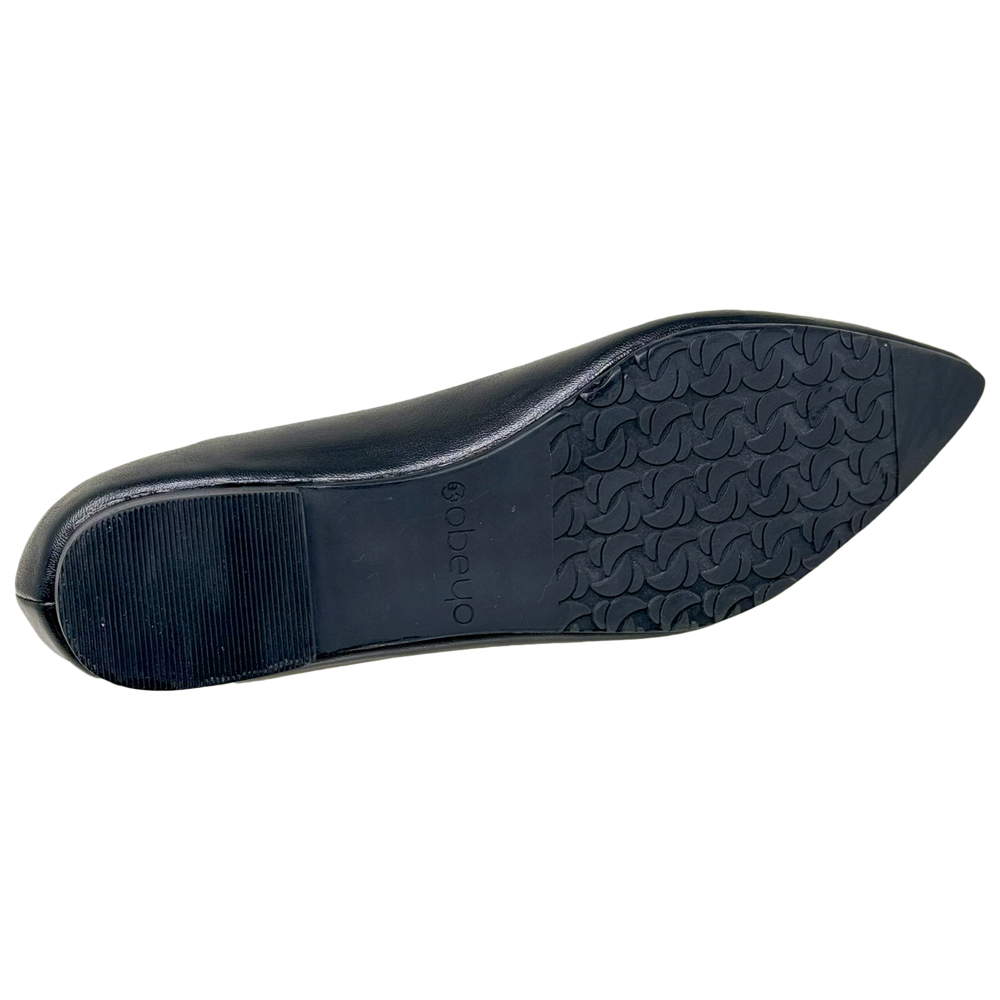 Genuine Leather Pointed Toe Flats Memory Foam Cushion