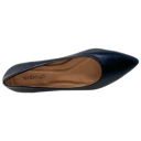 Black Leather Two Size 7 Genuine Leather Pointed Toe Flats Memory Foam Cushion