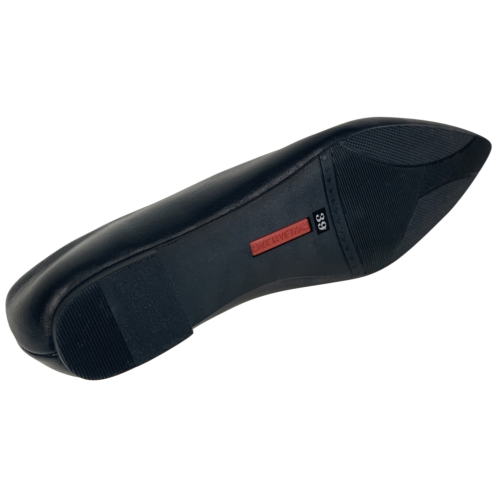 Genuine Leather Pointed Toe Flats Memory Foam Cushion