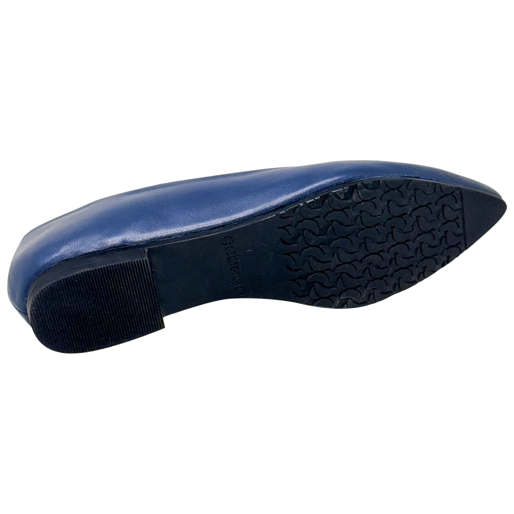 Genuine Leather Pointed Toe Flats Memory Foam Cushion