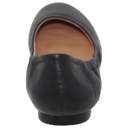 Black Leather Size 10 Genuine Leather  Ballet Flats Round Toe Elastic