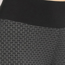 Black Medium SOBEYO Womens' Legging Solid & Bubble Two Tone Stretchable Fabric