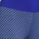 Blue Medium SOBEYO Womens' Legging Solid & Bubble Two Tone Stretchable Fabric