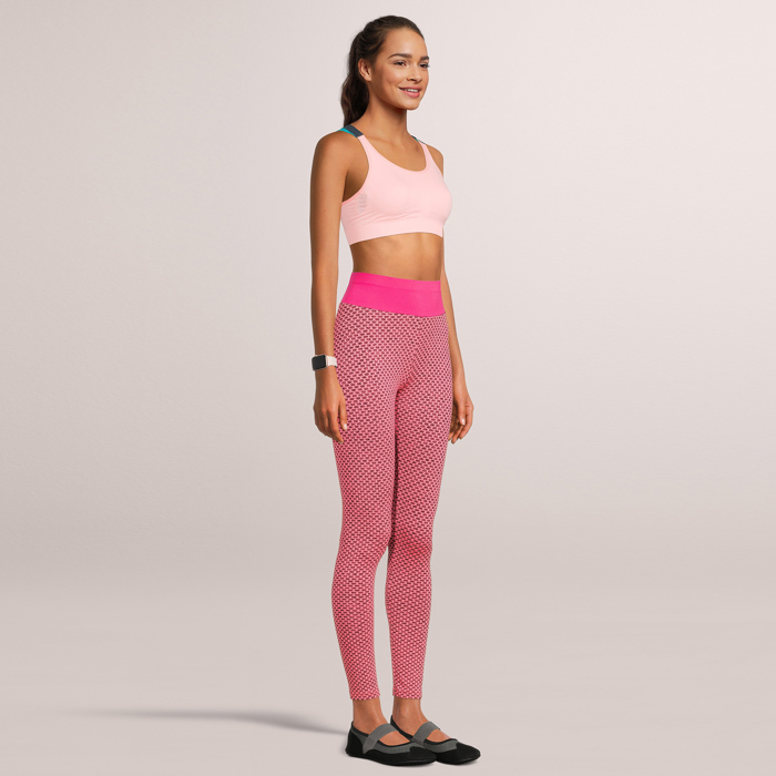 SOBEYO Womens' Legging Solid & Bubble Two Tone Stretchable Fabric