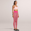 Fuchsia Medium SOBEYO Womens' Legging Solid & Bubble Two Tone Stretchable Fabric