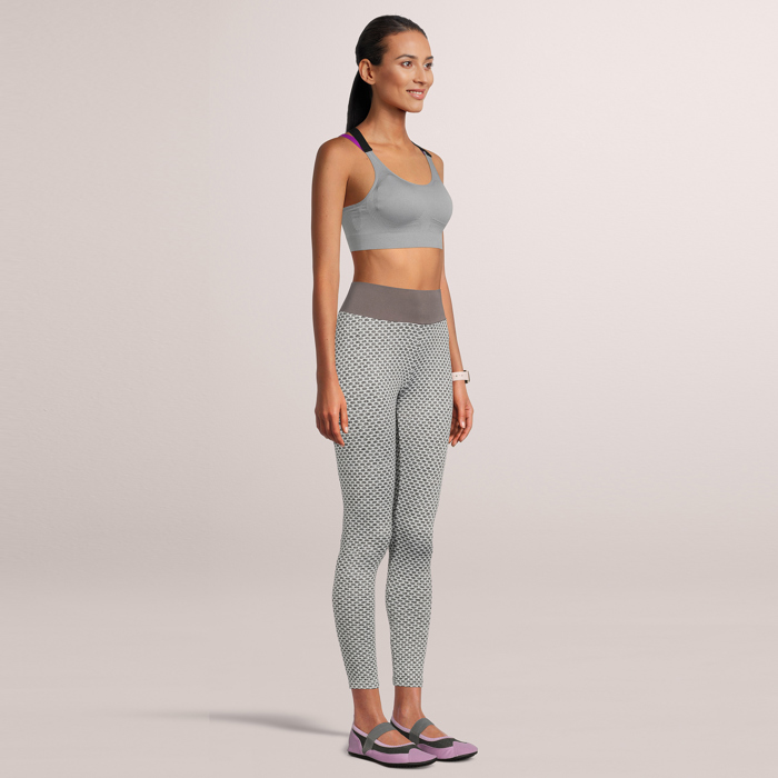 SOBEYO Womens' Legging Solid & Bubble Two Tone Stretchable Fabric