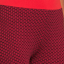 Red Large SOBEYO Womens' Legging Solid & Bubble Two Tone Stretchable Fabric