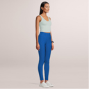 Blue Large SOBEYO Womens' Legging Bubble One Tone Stretchable Fabric