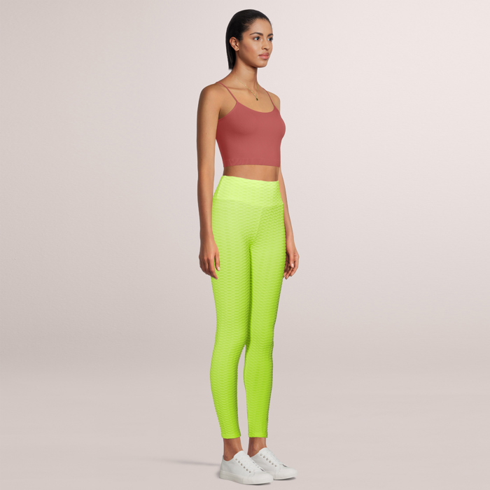 SOBEYO Womens' Legging Bubble One Tone Stretchable Fabric