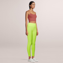 Lime Medium SOBEYO Womens' Legging Bubble One Tone Stretchable Fabric