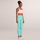 Mint Large SOBEYO Womens' Legging Bubble One Tone Stretchable Fabric